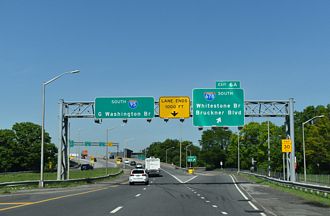 I-95 south at I-678 - Bronx, NY