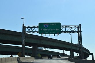I-278 east at I-295/678 - Bronx, NY