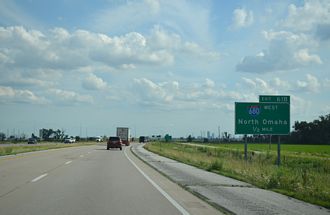 I-29 south at I-680 - Crescent, IA