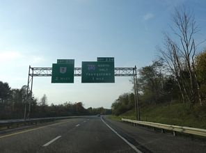 I-76/Ohio Tpk west at I-670 - Springfield Twp