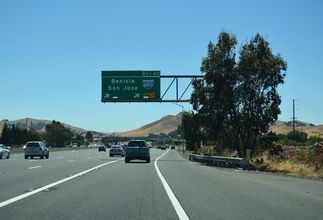 I-80/SR 12 west at I-680 - Fairfield, CA