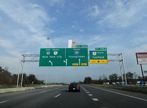I-80 East at Interstate 680 in Mineral Ridge, Ohio