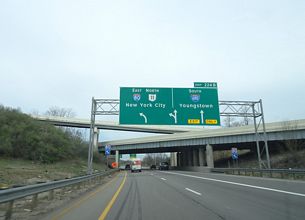 I-80 east at I-680/SR 11 - Austintown, OH
