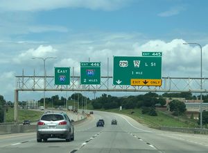 I-80 east at I-680/US 275/N-92 - Omaha, NE