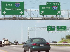 I-80 east at I-680 - 2001