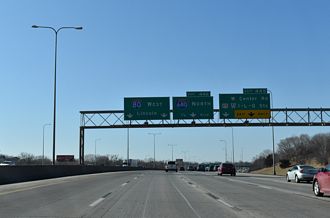 I-80 west at I-680/US 275/N-92 - Omaha, NE