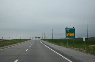 I-680 east at I-29 - Crescent, IA