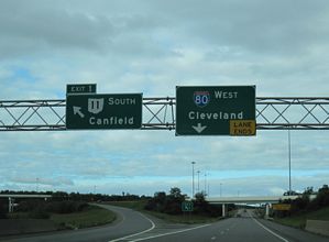 I-680 north at I-80/SR 11 - Austintown, OH