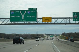 I-680 south at I-80/US 275 - Omaha, NE
