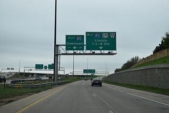 I-680 south at I-80/US 275 - Omaha, NE