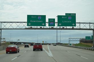I-680 south at I-80/US 275 - Omaha, NE