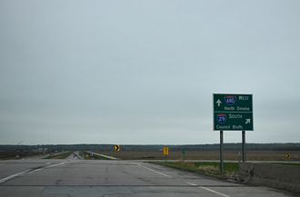 CR G37 west at I-29/680 - Crescent, IA