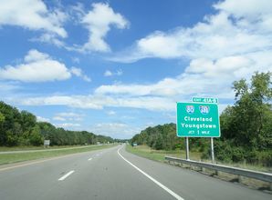 SR 11 north at I-80/680 - Austintown, OH