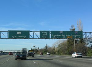 US 101 north at I-280/680 - 2004