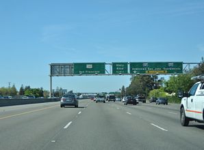 US 101 north at I-280/680