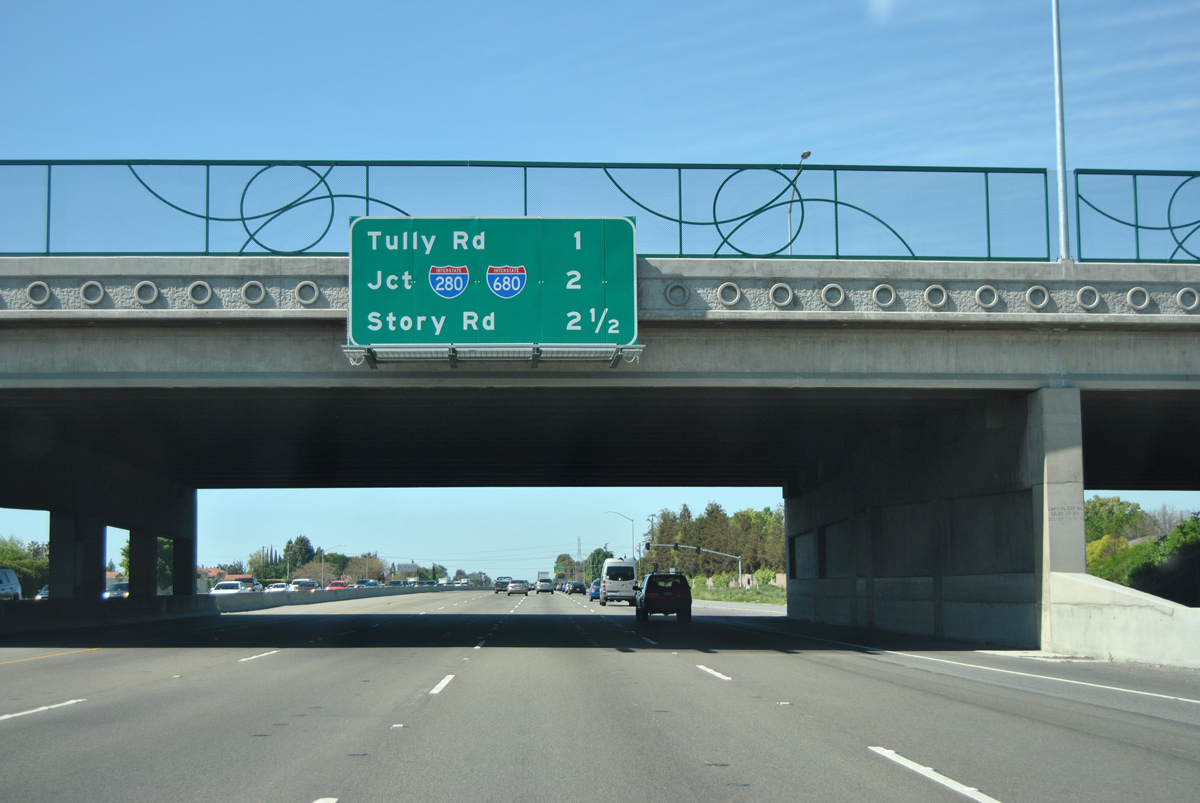 US 101 north at I-280/680