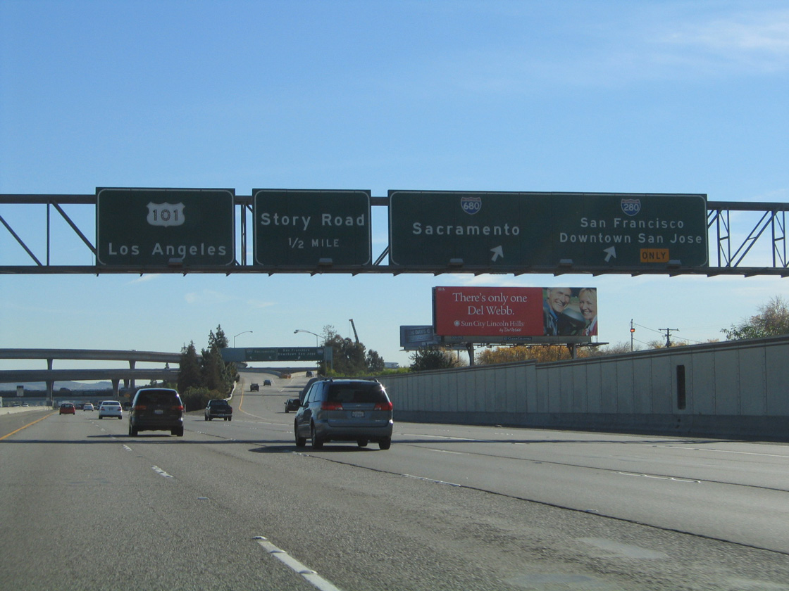 US 101 south at I-280/680 - 2004