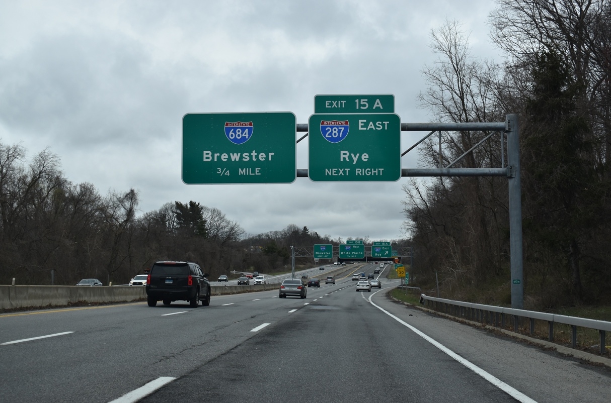Hutchinson River Parkway north at I-287 in Harrison, NY