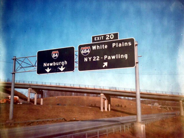 I-84 west at I-684 - 1970