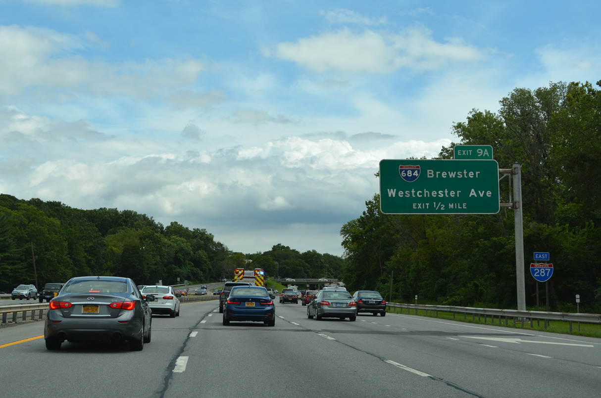 I-287 east at I-684 - White Plains, NY