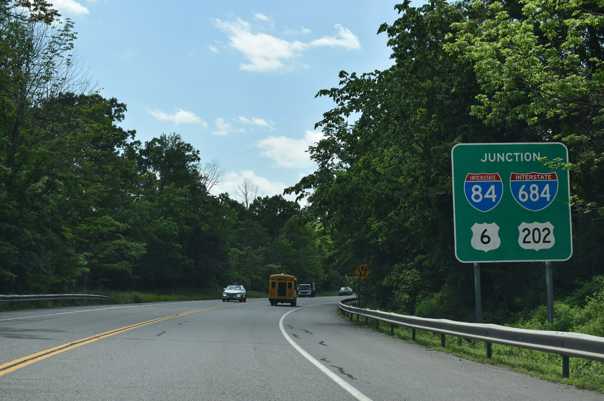 NY 22 south at I-684/US 6-202 - Southeast