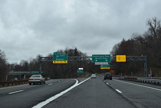 Hutchinson River Parkway north at I-684 in Harrison, NY.