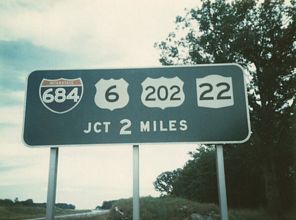 I-84 east at I-684 - 1970