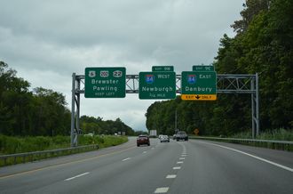 I-684 north at I-84 - Brewster, NY