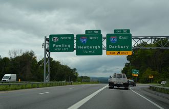 I-684 north at I-84 - Brewster, NY