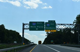 I-684 south at I-84 - Southeast, NY