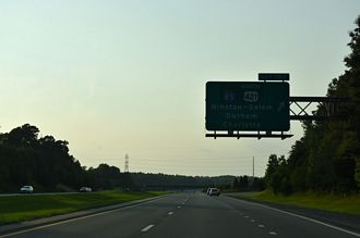 Joseph M. Hunt, Jr. Expressway extends north from US 421 into Greensboro, NC