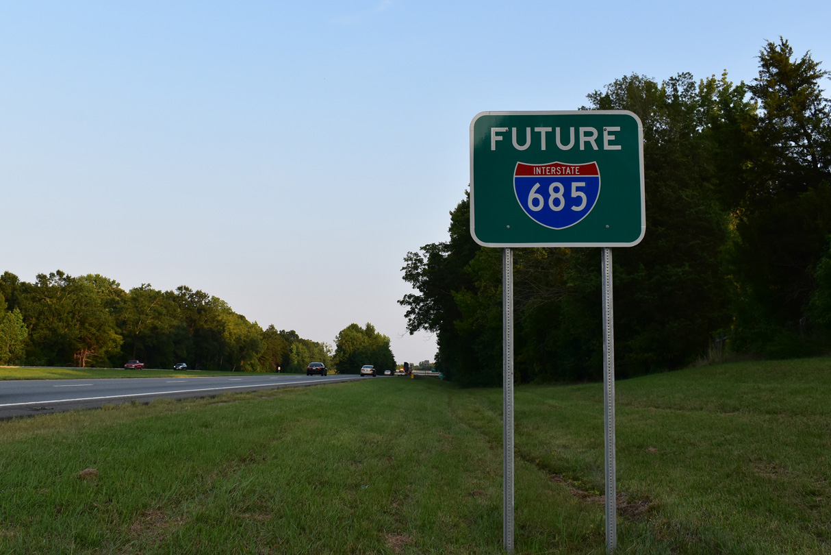 Added five photos covering the Future I-685 Corridor at US 421 in Greensboro from 07/28/24