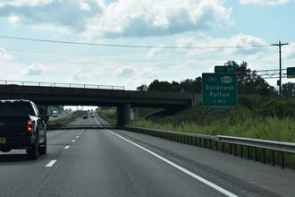 I-90 west at I-690/NY 690 - Geddes, NY