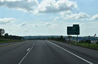 I-90 west at I-690/NY 690 - Van Buren, NY