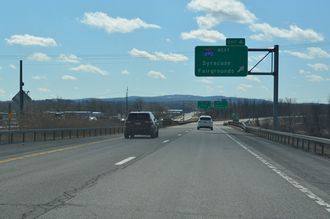 I-481 South at Interstate 690 in East Syracuse, New York