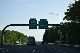 I-84 west at I-691 - Southington, CT