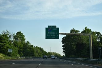 I-91 south at I-691 - Middletown, CT