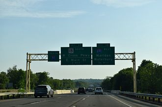 I-91 south at I-691 - Meriden, CT
