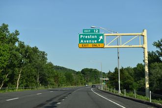 I-691 east at Route 66 - Meriden, CT
