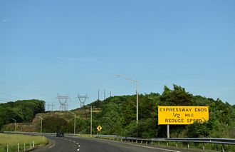 I-691 east at Route 66 - Meriden, CT