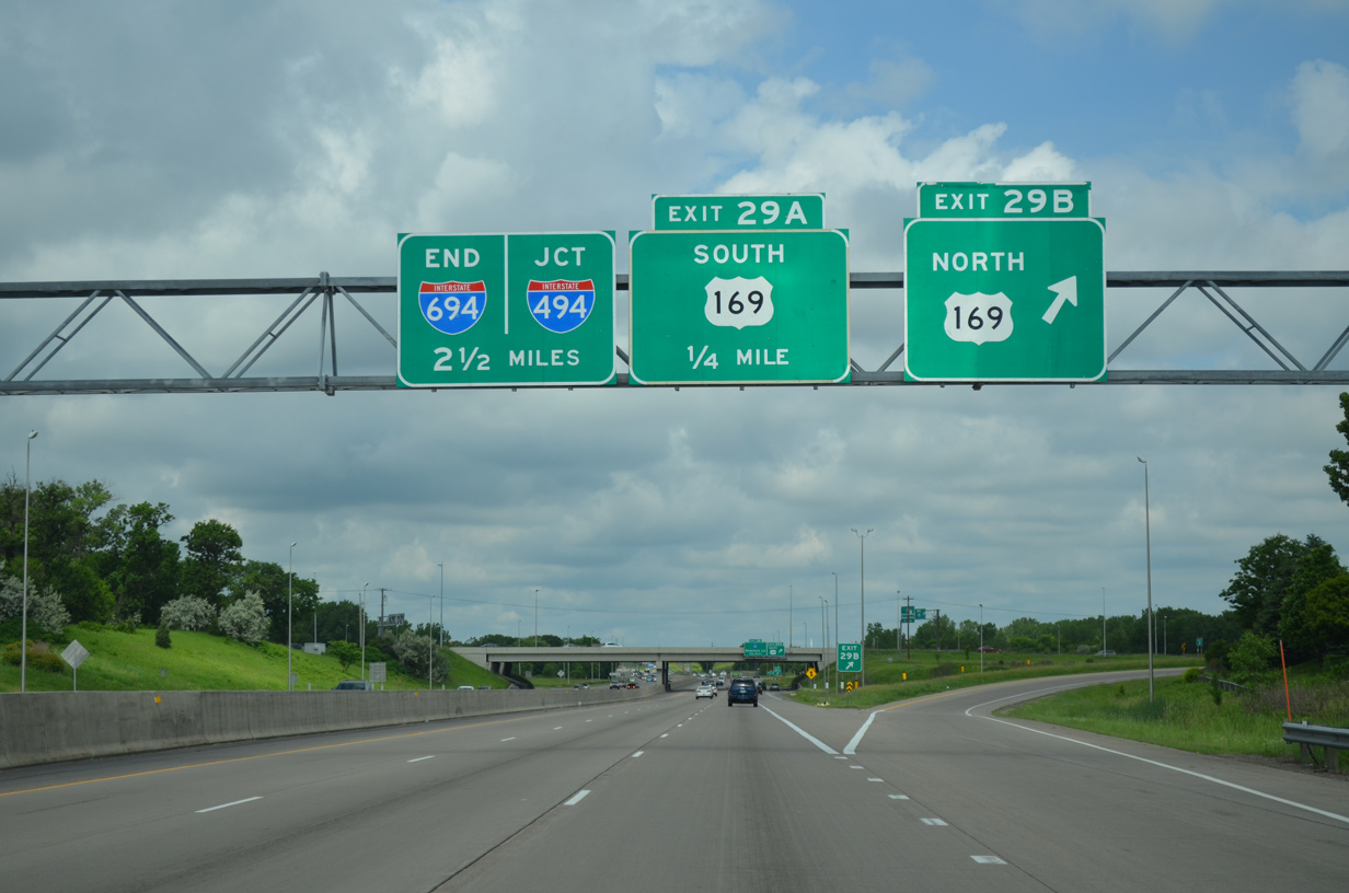 I-94/694 west at I-494 - Maple Grove, MN