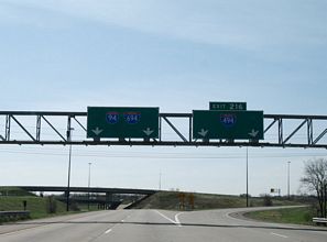 I-94/US 52 east at I-494/694 - Maple Grove, MN