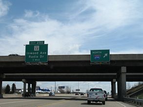 I-94 East at Interstate 694 in Oakdale, Minnesota
