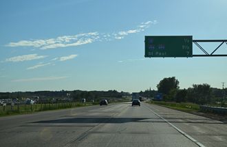I-94/US 12 west at I-494/694 - Woodbury, MN