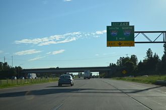 I-94/US 12 west at I-494/694 - Woodbury, MN