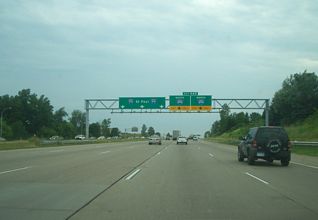 I-94/US 12 west at I-494/694 - Woodbury, MN