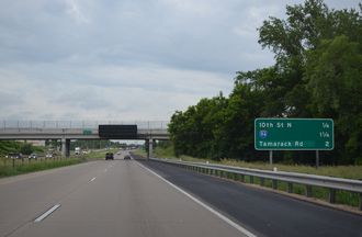 I-694 south at I-94/US 12 - Oakdale, MN