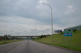 I-694 south at I-94/US 12 - Oakdale, MN