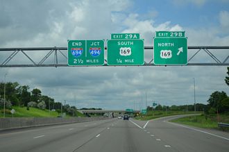 I-94/694 west at I-494 - Maple Grove, MN