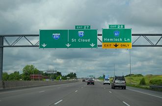 I-94/694 west at I-494 - Maple Grove, MN